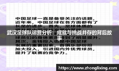 武汉足球队运营分析：成就与挑战并存的背后故事